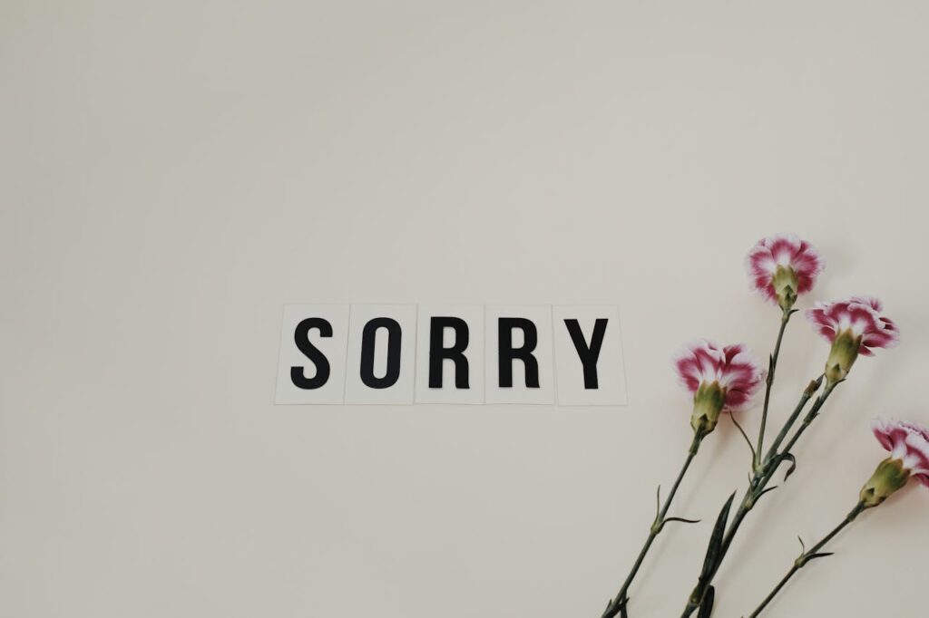 apologize , sorry